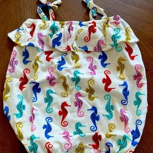 Brand new tags attached Hanna Andersson bubble sea horse romper